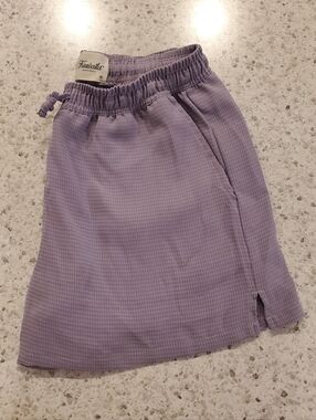 Kuwalla Medium Wide Leg Shorts Lilac Purple Lightweight casual High Waisted